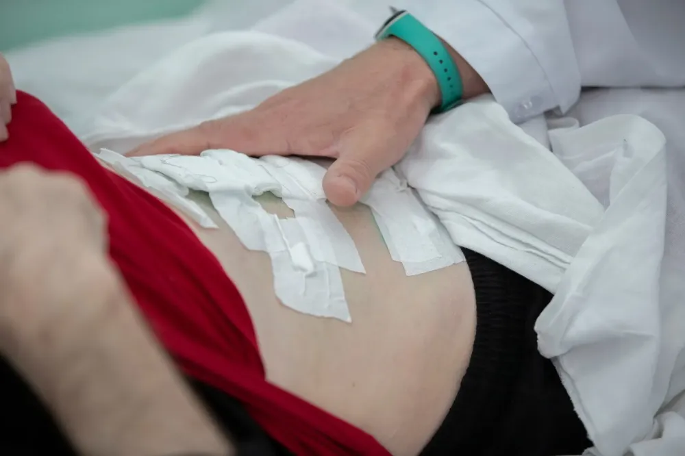 pansement plaie ventre